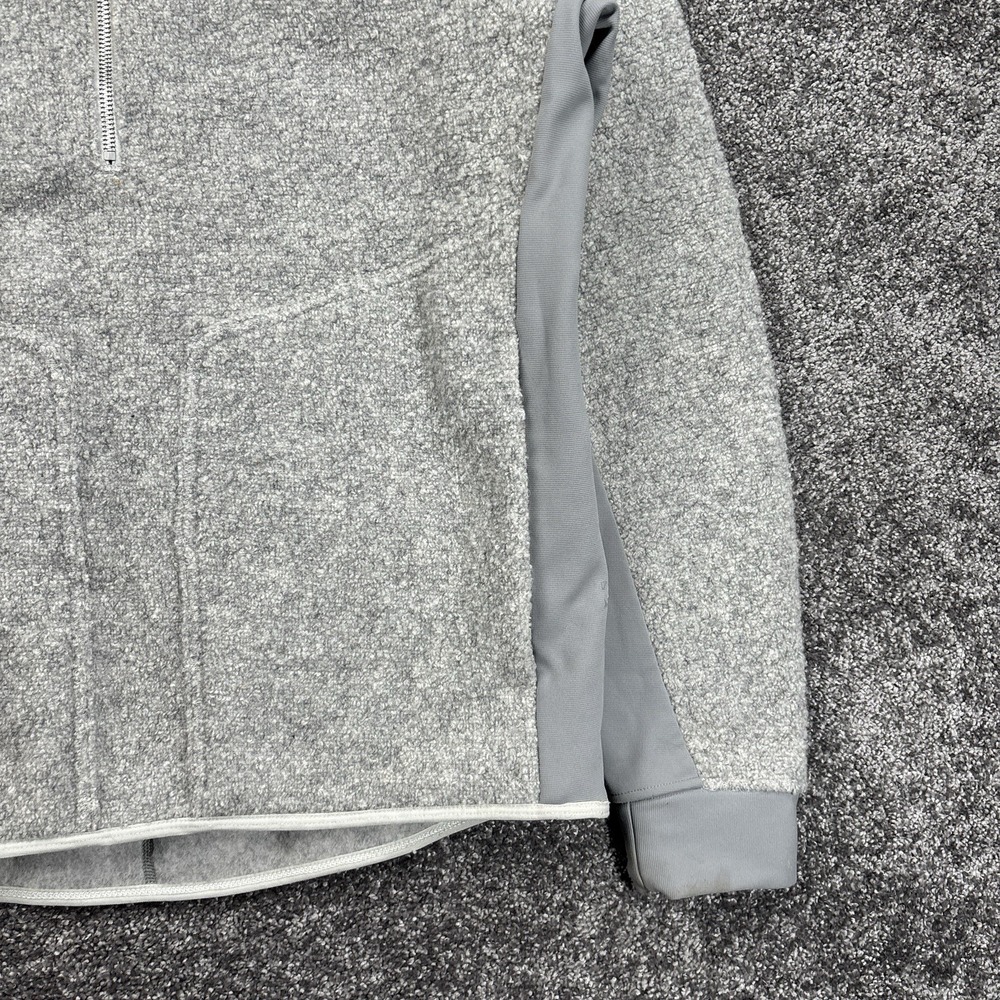 Lululemon Tundra Trek 1/2 Zip Pullover Jacket Men's Medium Sherpa Wool Grey - Picture 6 of 12